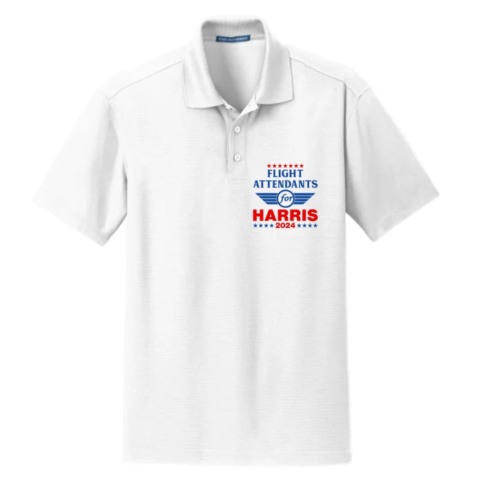 Flight Attendants For Kamala Harris 2024 Dry Zone Grid Performance Polo