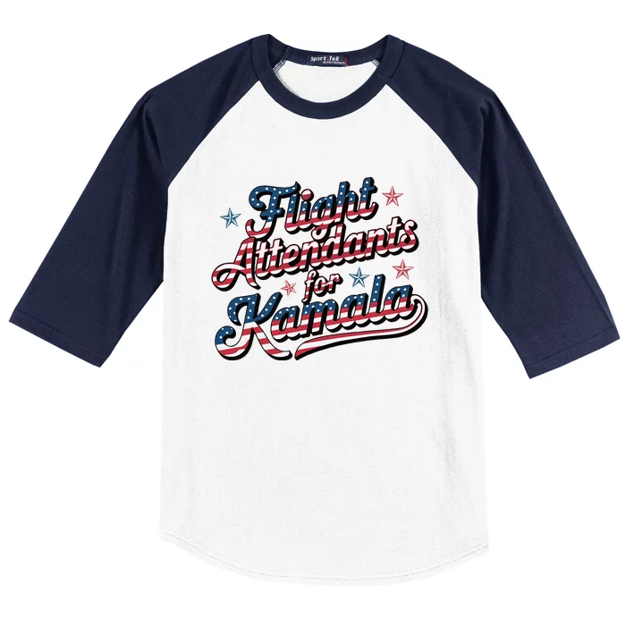 Flight Attendants For Kamala Kamala Harris 2024 President Baseball Sleeve Shirt