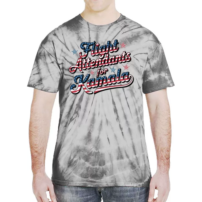 Flight Attendants For Kamala Kamala Harris 2024 President Tie-Dye T-Shirt