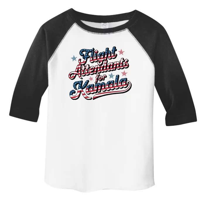 Flight Attendants For Kamala Kamala Harris 2024 President Toddler Fine Jersey T-Shirt