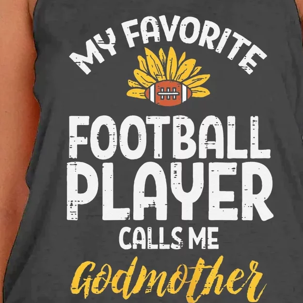 Favorite American Football Player Godmother Family Women's Knotted Racerback Tank