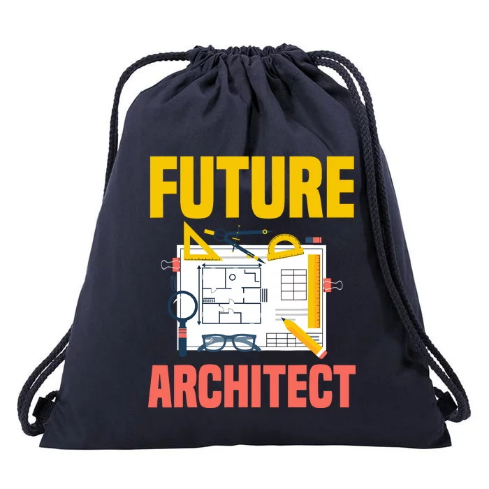 Future Architect Funny Architecture Architect Drawstring Bag