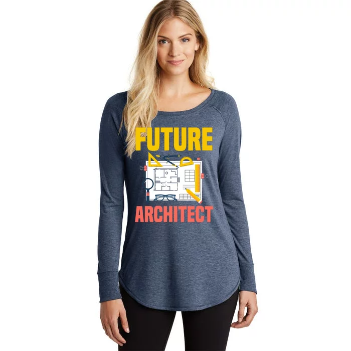 Future Architect Funny Architecture Architect Women's Perfect Tri Tunic Long Sleeve Shirt