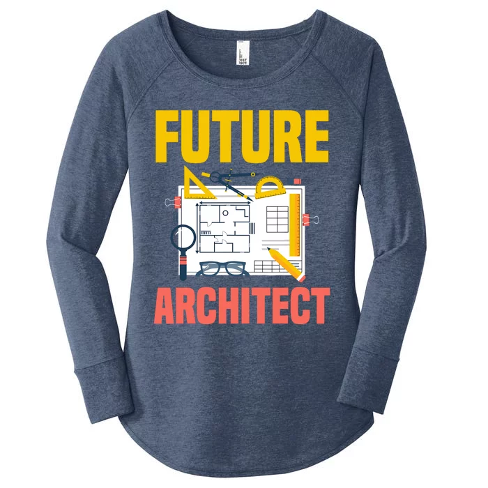 Future Architect Funny Architecture Architect Women's Perfect Tri Tunic Long Sleeve Shirt