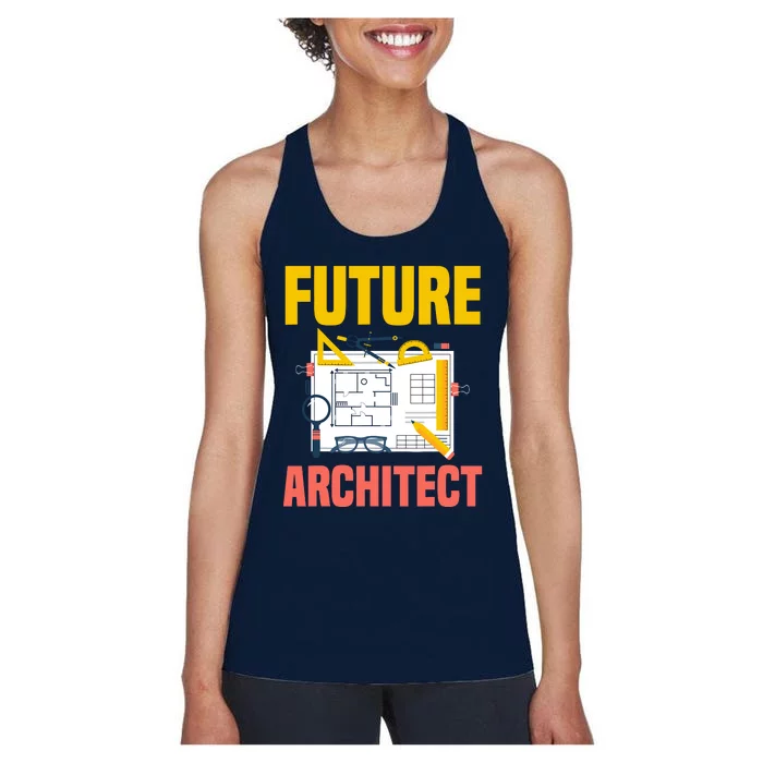 Future Architect Funny Architecture Architect Women's Racerback Tank