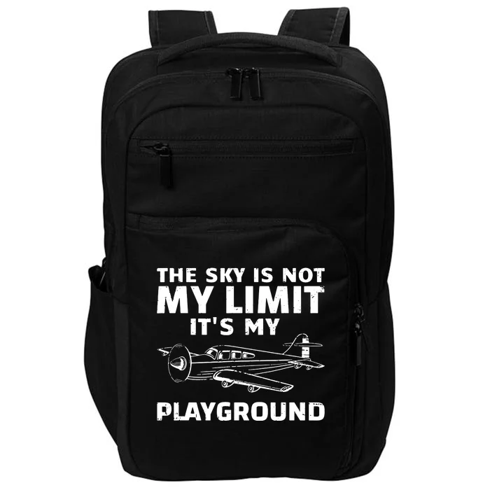 Funny Airplane For Men Women Aviation Pilot Airplane Lovers Impact Tech Backpack