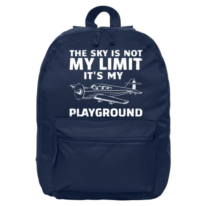 Funny Airplane For Men Women Aviation Pilot Airplane Lovers 16 in Basic Backpack