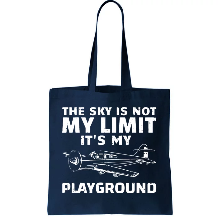 Funny Airplane For Men Women Aviation Pilot Airplane Lovers Tote Bag