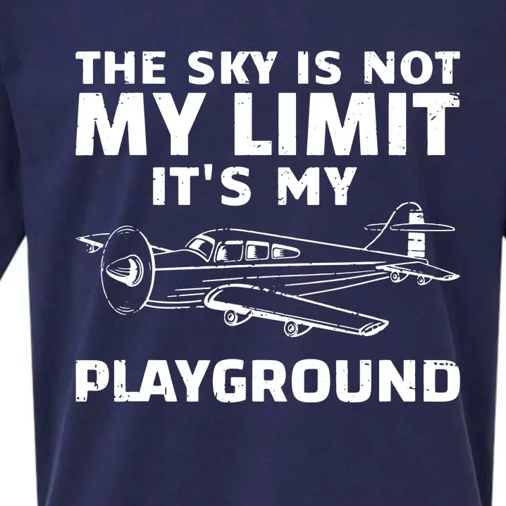 Funny Airplane For Men Women Aviation Pilot Airplane Lovers Sueded Cloud Jersey T-Shirt