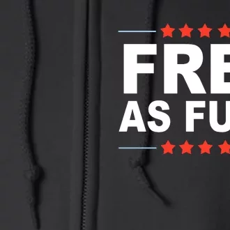 Free As Fuck Kyle Rittenhouse Full Zip Hoodie