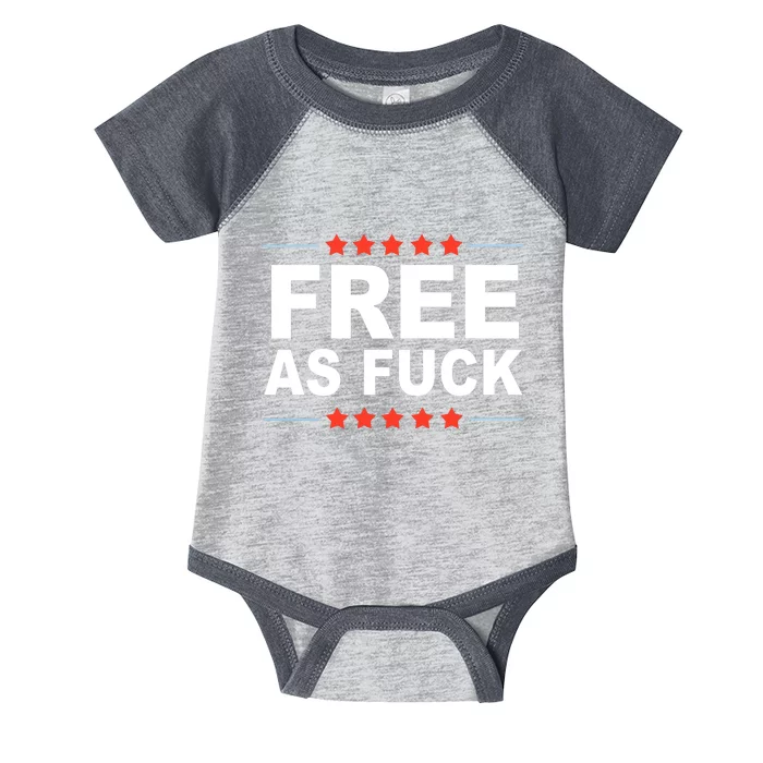 Free As Fuck Kyle Rittenhouse Infant Baby Jersey Bodysuit