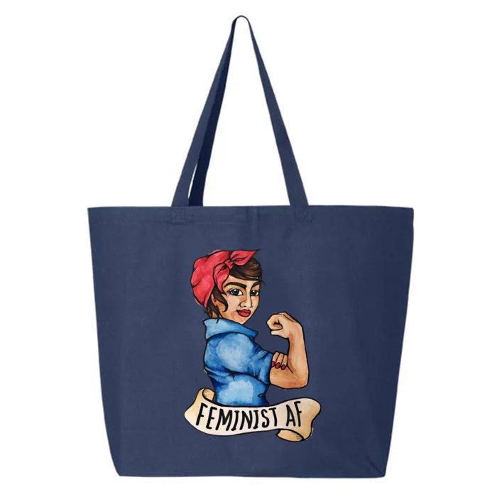 Feminist Af Funny Gift Black Feminists 25L Jumbo Tote