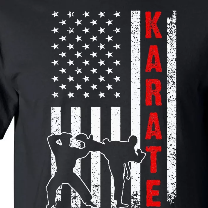 Funny American Flag Karate Tall T-Shirt