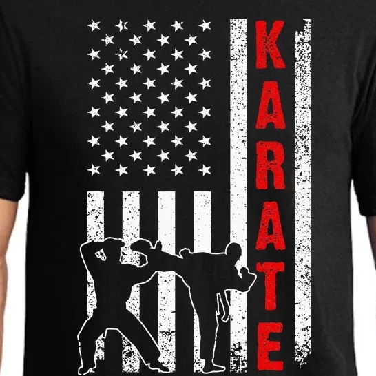 Funny American Flag Karate Pajama Set