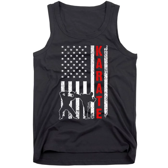 Funny American Flag Karate Tank Top