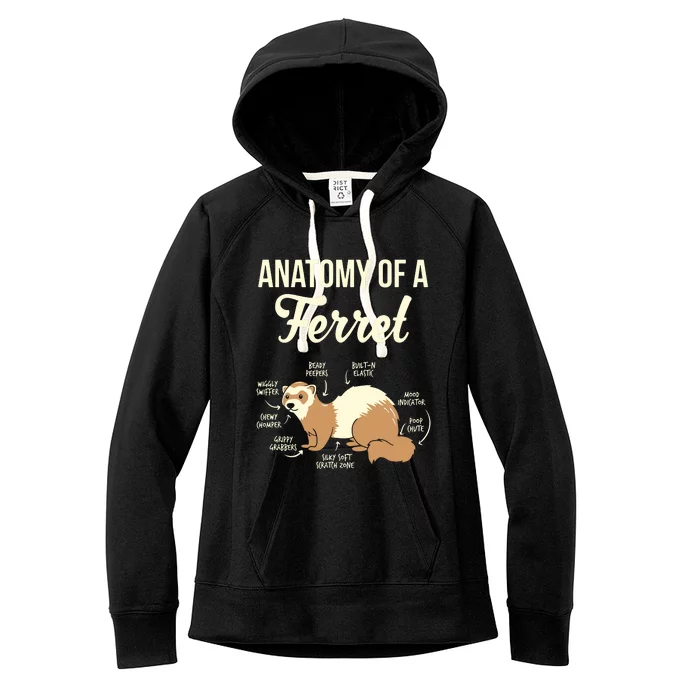 Ferret Anatomy Women's Fleece Hoodie