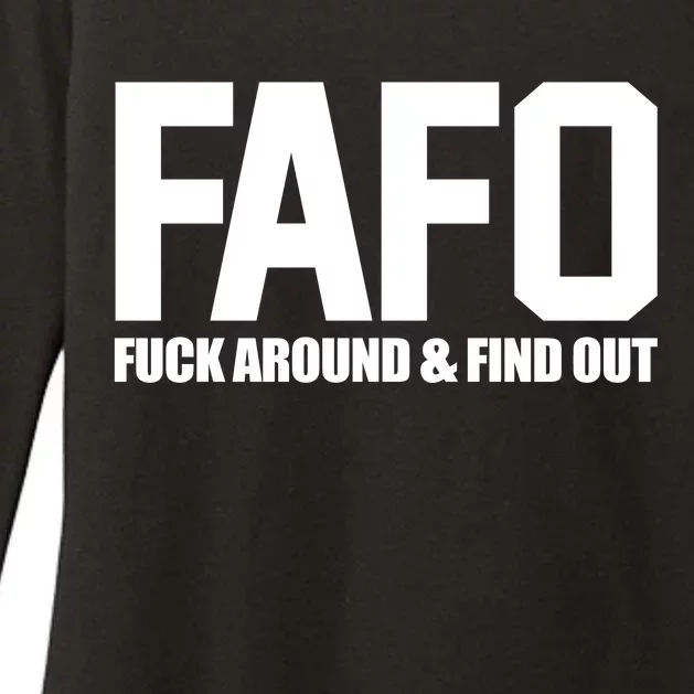 FAFO Fuck Around & Find Out Womens CVC Long Sleeve Shirt