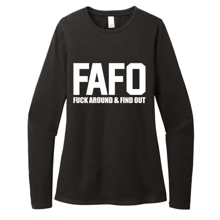 FAFO Fuck Around & Find Out Womens CVC Long Sleeve Shirt