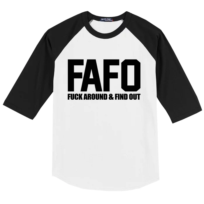 FAFO Fuck Around & Find Out Baseball Sleeve Shirt