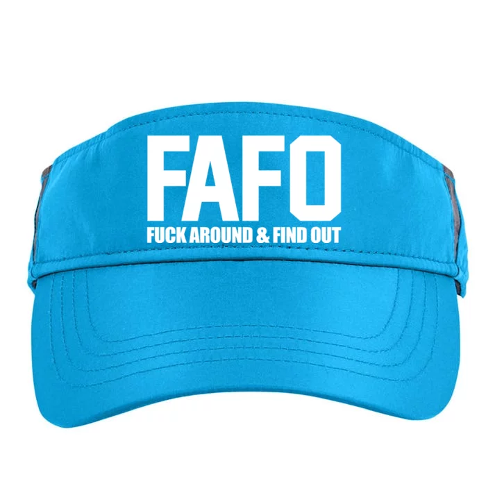 FAFO Fuck Around & Find Out Adult Drive Performance Visor