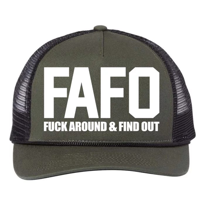 FAFO Fuck Around & Find Out Retro Rope Trucker Hat Cap