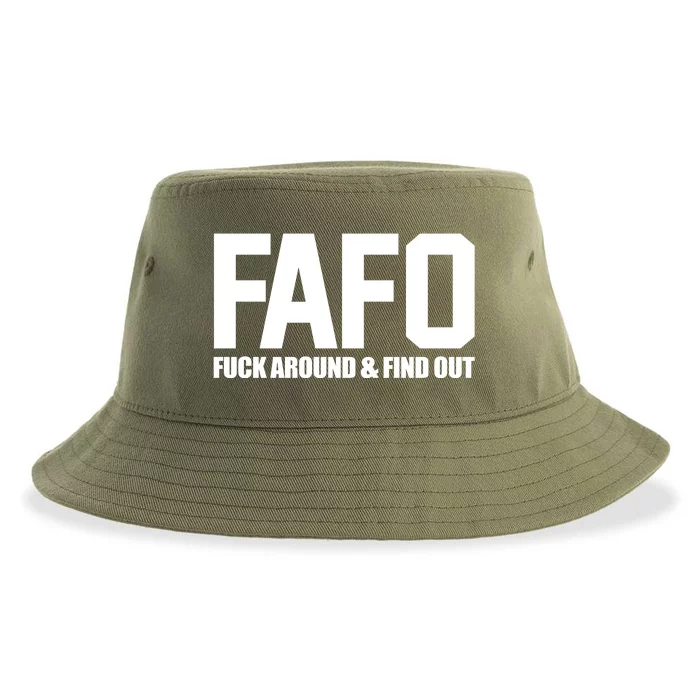 FAFO Fuck Around & Find Out Sustainable Bucket Hat