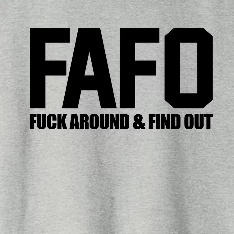 FAFO Fuck Around & Find Out Women's Crop Top Tee