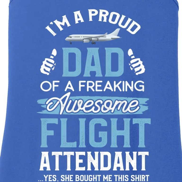 Flight Attendanfunny Gift For Dad Father Flight Attendant Gift Ladies Essential Tank