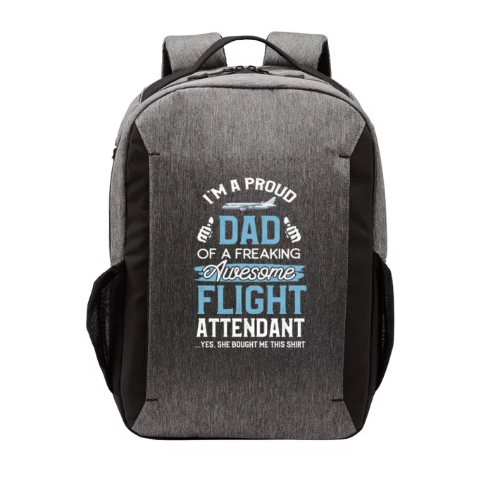 Flight Attendanfunny Gift For Dad Father Flight Attendant Gift Vector Backpack