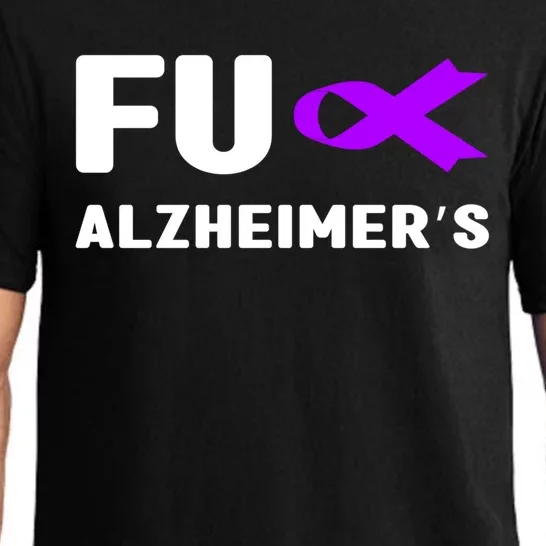 Fuck Alzheimer's Gift Fuck Detia Alzheimer's Awareness Great Gift Pajama Set