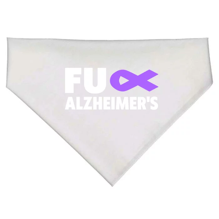 Fuck Alzheimer's Gift Fuck Detia Alzheimer's Awareness Gift USA-Made Doggie Bandana