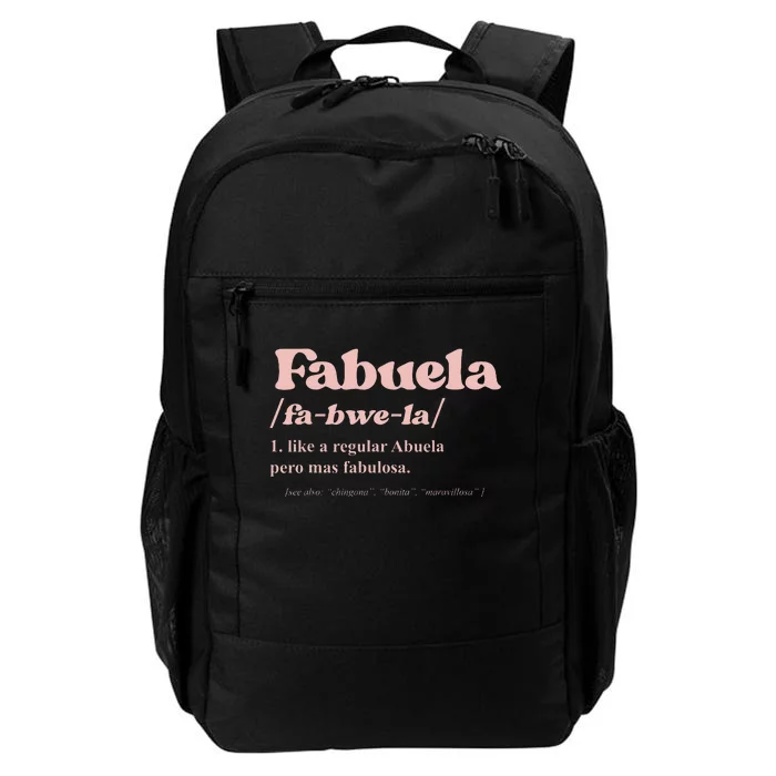 Fabuela Abuela Grandma Fabuela Definition Daily Commute Backpack