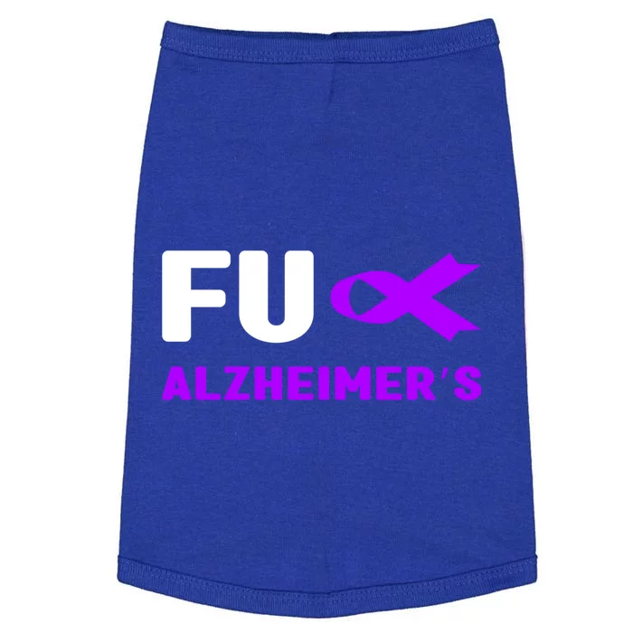 Fuck Alzheimer's Gift Fuck Detia Alzheimer's Awareness Cute Gift Doggie Tank