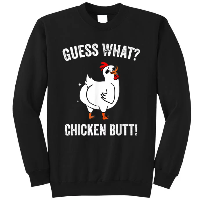 Funny Animal Guess What Chicken Butt Cute Chickens Buffs Sweatshirt