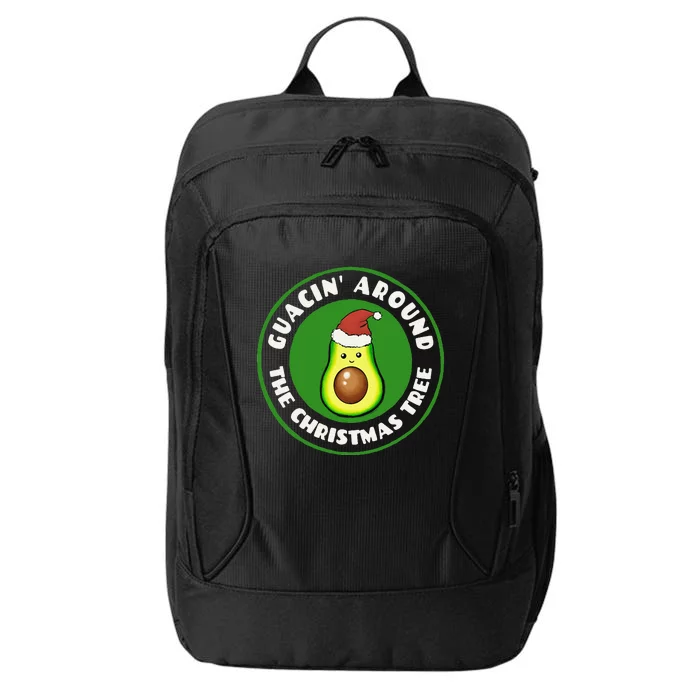 Funny Avocado Guac Christmas Pun City Backpack