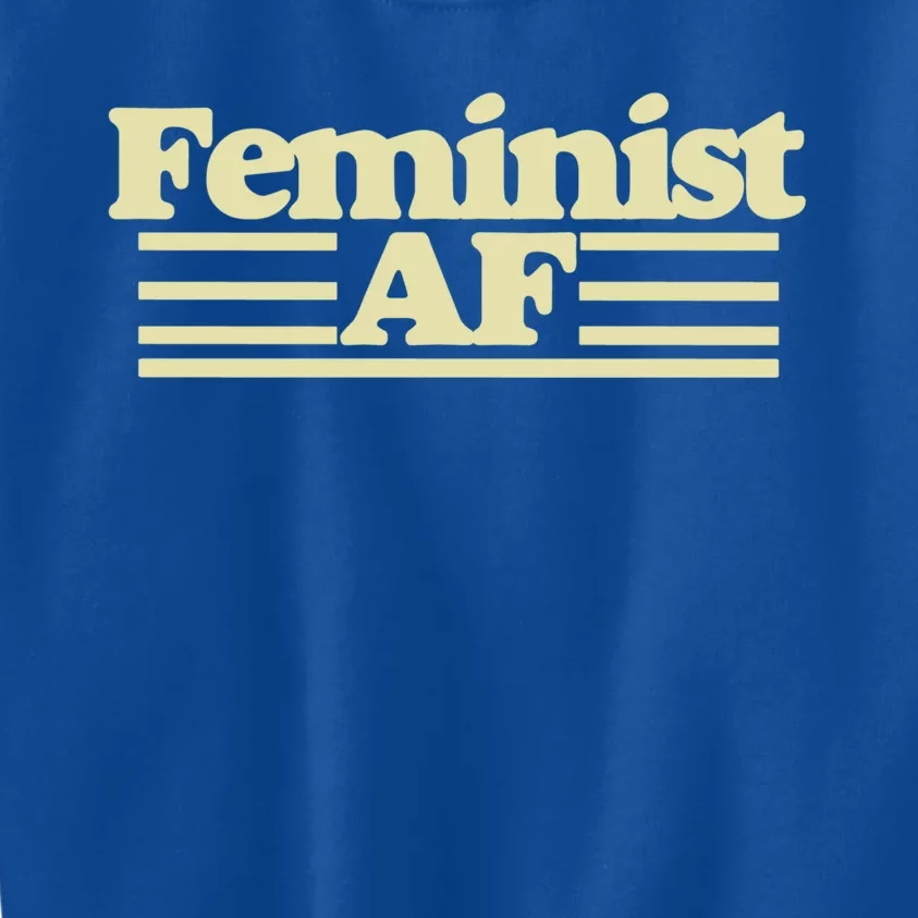 Feminist Af Gift Kids Sweatshirt