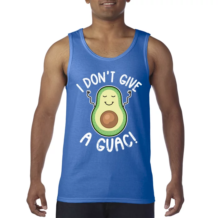 Funny Avocado Gift I Don't Give A Guac Gift Vegan Gift Tank Top