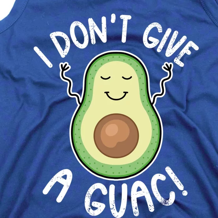 Funny Avocado Gift I Don't Give A Guac Gift Vegan Gift Tank Top