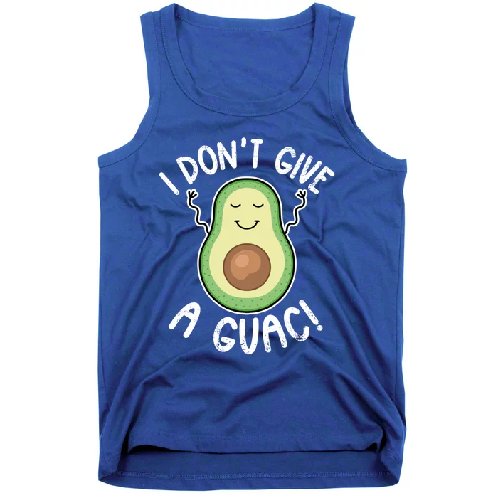 Funny Avocado Gift I Don't Give A Guac Gift Vegan Gift Tank Top