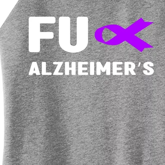 Fuck Alzheimer's Gift Fuck Detia Alzheimer's Awareness Gift Women’s Perfect Tri Rocker Tank