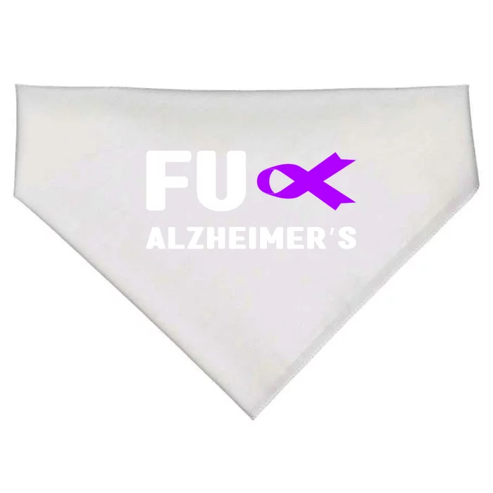 Fuck Alzheimer's Gift Fuck Detia Alzheimer's Awareness Gift USA-Made Doggie Bandana