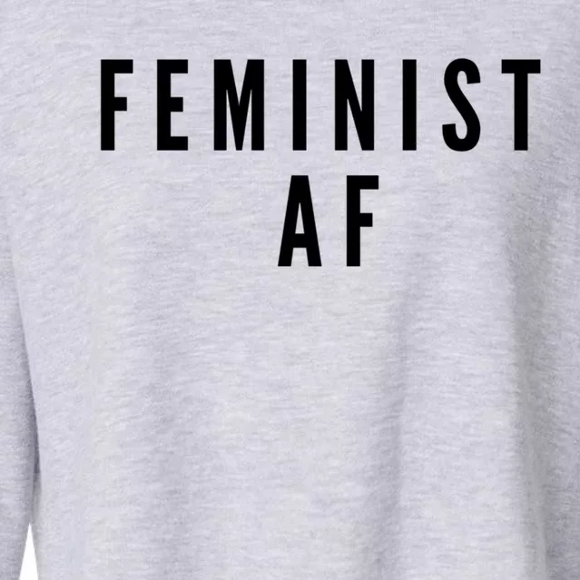 Feminist Af Gift Cropped Pullover Crew