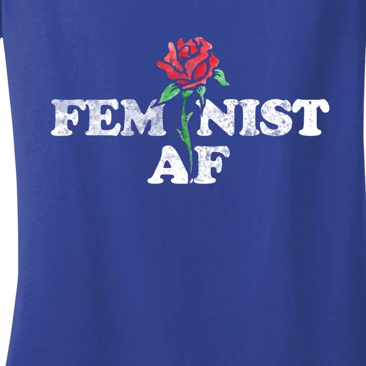 Feminist Af Gift Women's V-Neck T-Shirt