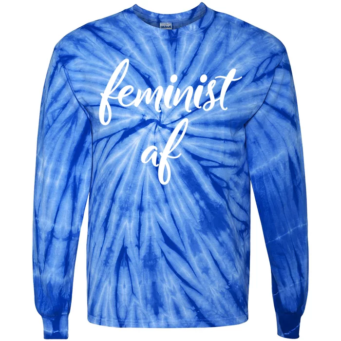 Feminist Af Gift Tie-Dye Long Sleeve Shirt