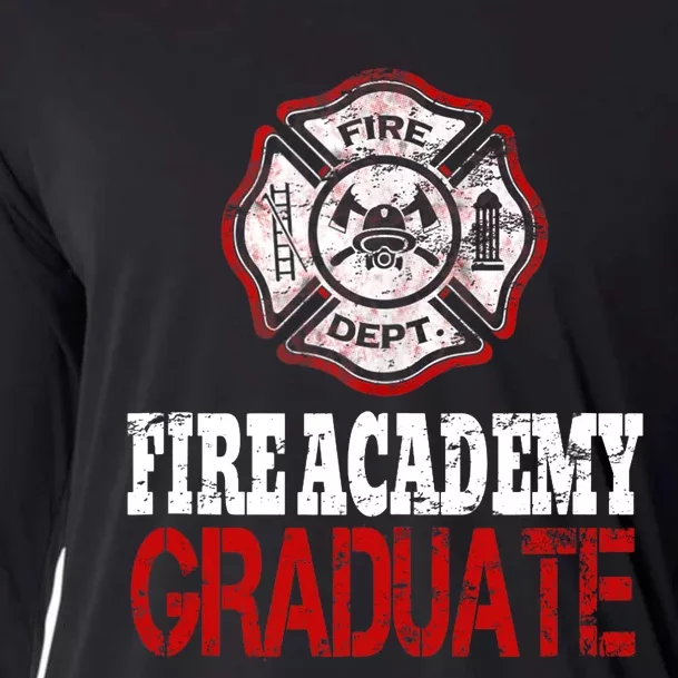 Fire Academy Graduate Fireman Graduation Gift Cooling Performance Long Sleeve Crew