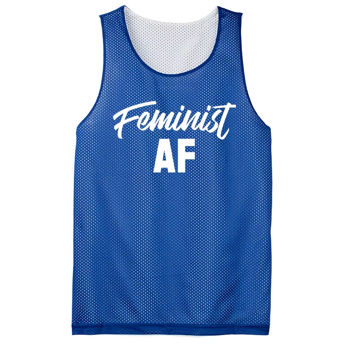 Feminist Af Gift Mesh Reversible Basketball Jersey Tank