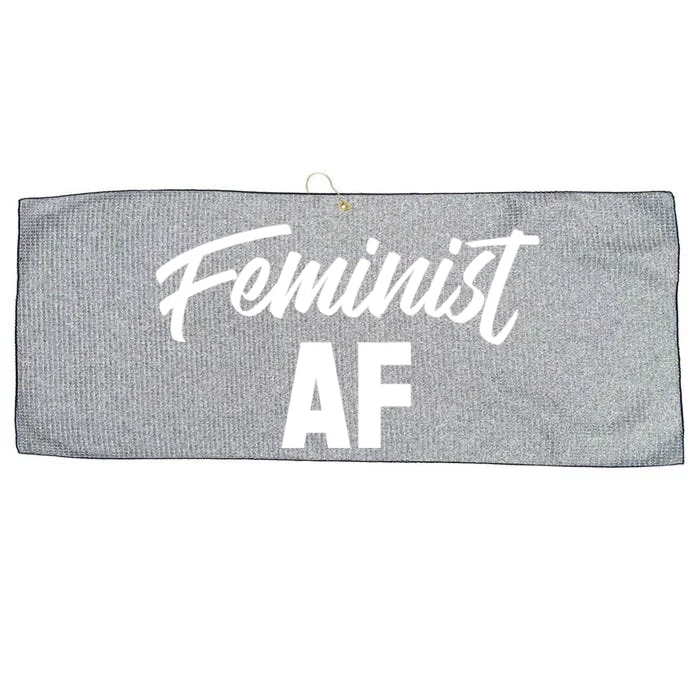 Feminist Af Gift Large Microfiber Waffle Golf Towel