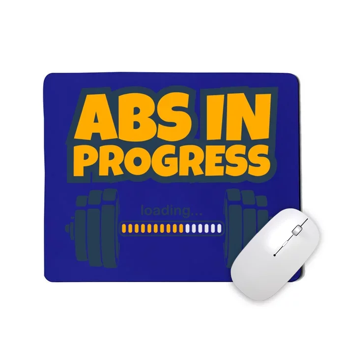 Funny Abs Gym Workout Weight Bars Loading Six Pack Abs Body Gift Mousepad