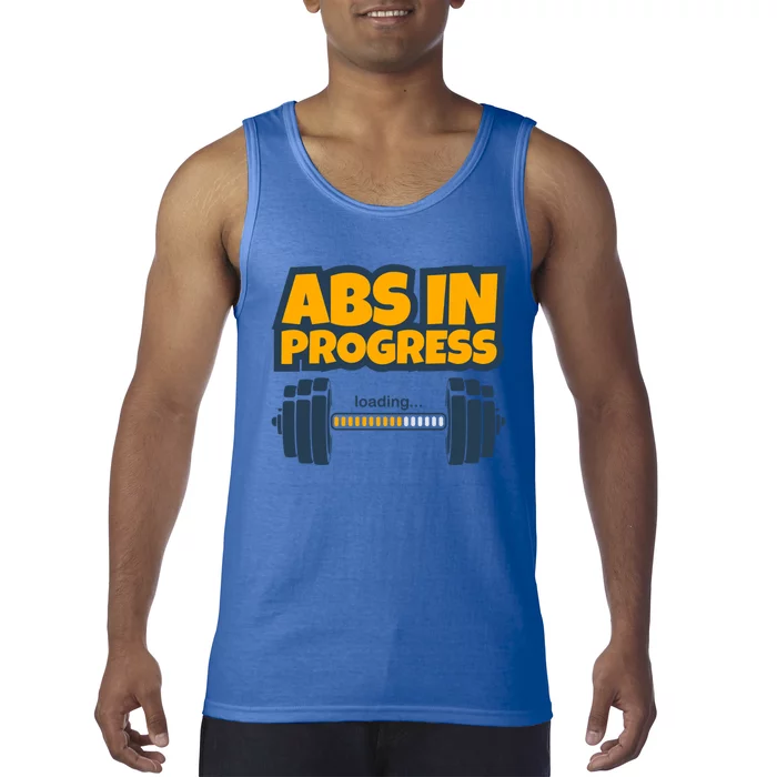 Funny Abs Gym Workout Weight Bars Loading Six Pack Abs Body Gift Tank Top