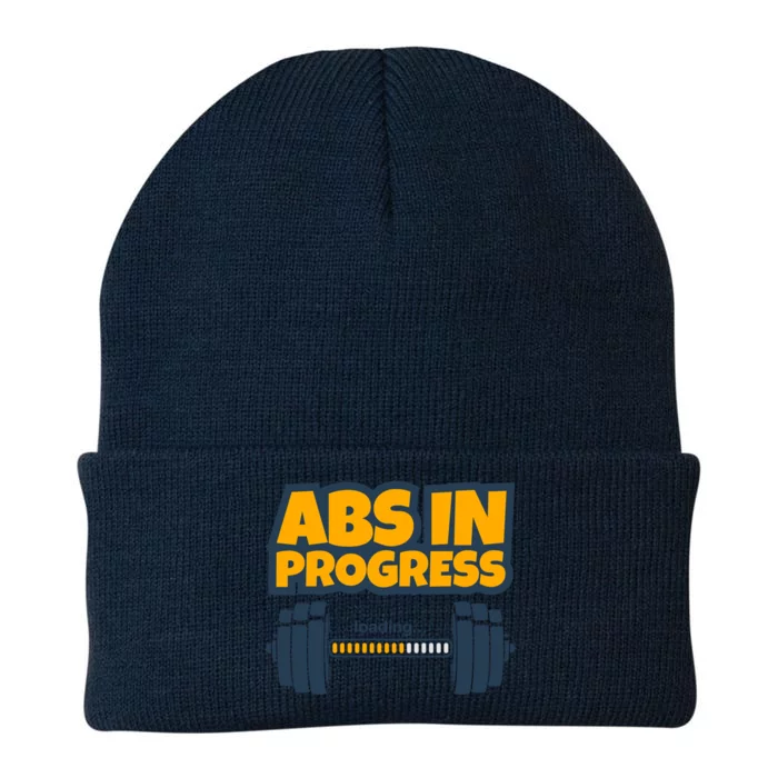 Funny Abs Gym Workout Weight Bars Loading Six Pack Abs Body Gift Knit Cap Winter Beanie